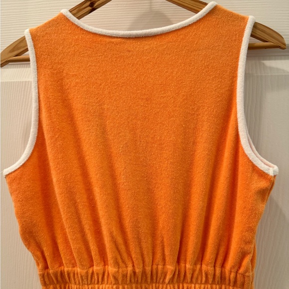 Hammies Terry Romper in Orange - Picture 7 of 11